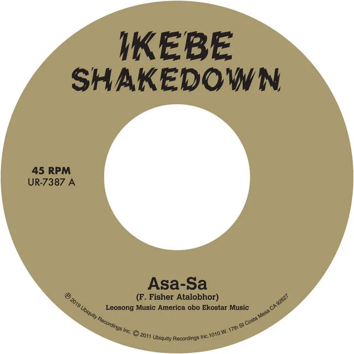 Ikebe Shakedown Asa-Sa vinyle 45t afro funk cuivres