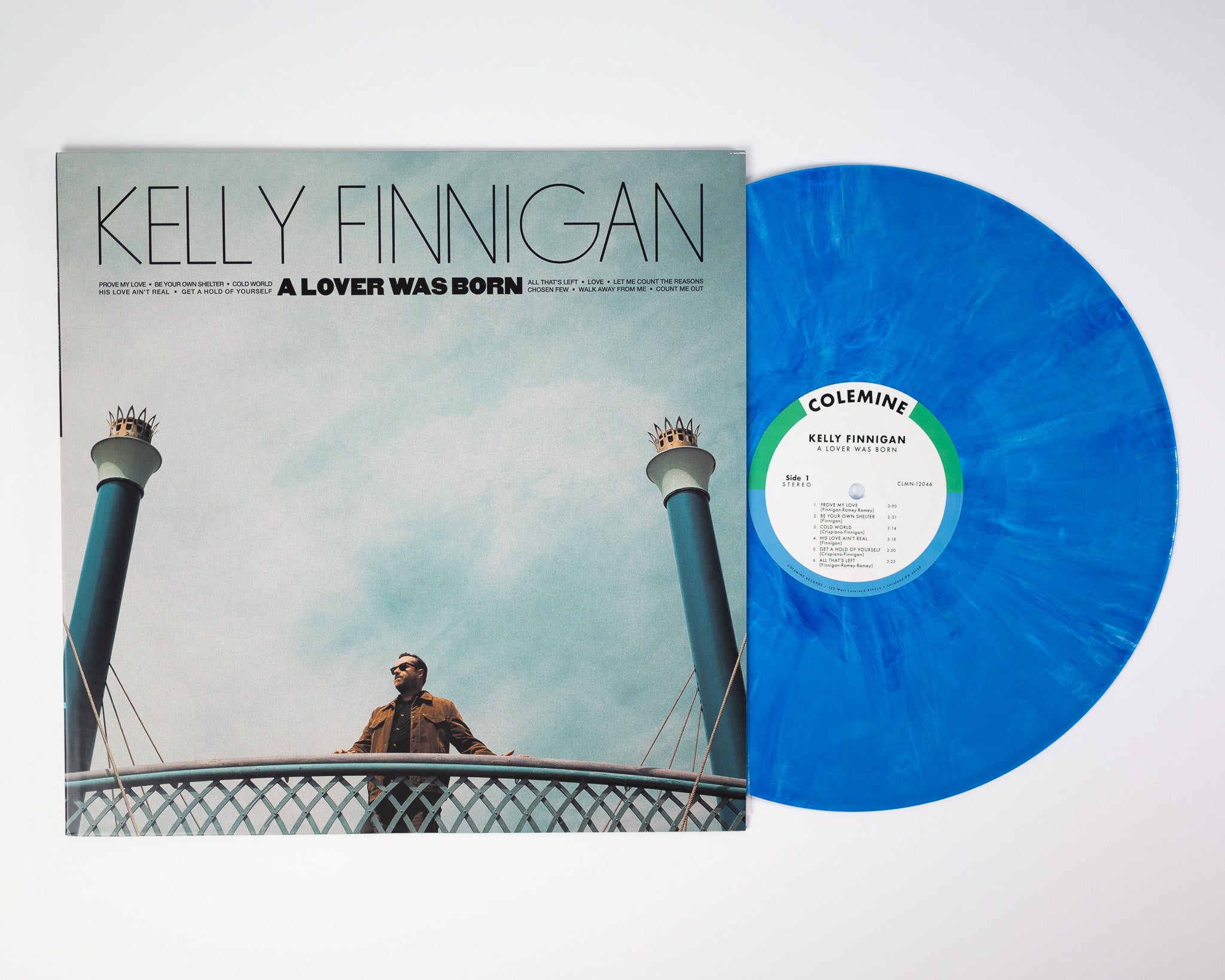 Kelly Finnigan A Lover Was Born LP vinyle cyan blue soul