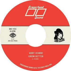 Abby Jeanne Know Better single 7 pouces vinyle bleu