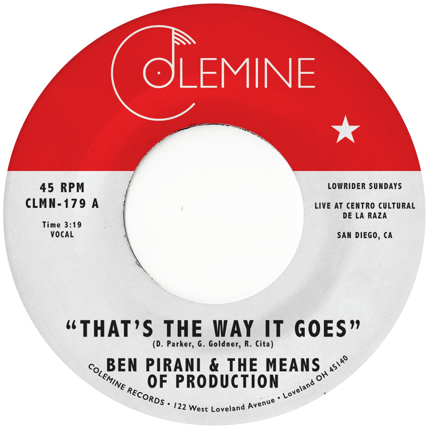 Colemine Ben Pirani CLMN-179 45 tours 7" soul