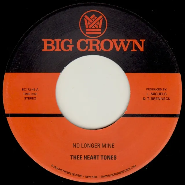 Thee Heart Tones No Longer Mine 45 tours 7 pouces