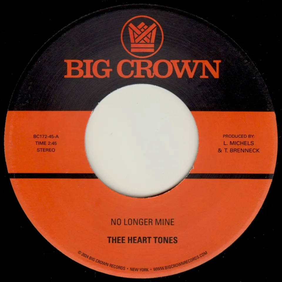 Thee Heart Tones No Longer Mine 45 tours 7 pouces