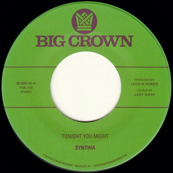 Big Crown Synthia Tonight You Might 45 tours single funk