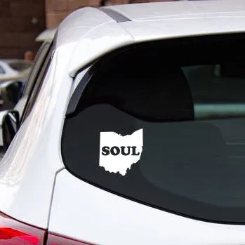 Colemine Ohio Soul Transfer sticker vinyle blanc 7 cm