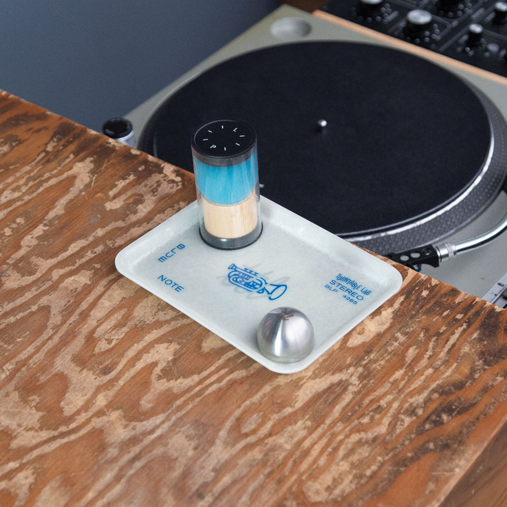 Turntable Lab x Blue Note Spliffy plateau set bleu