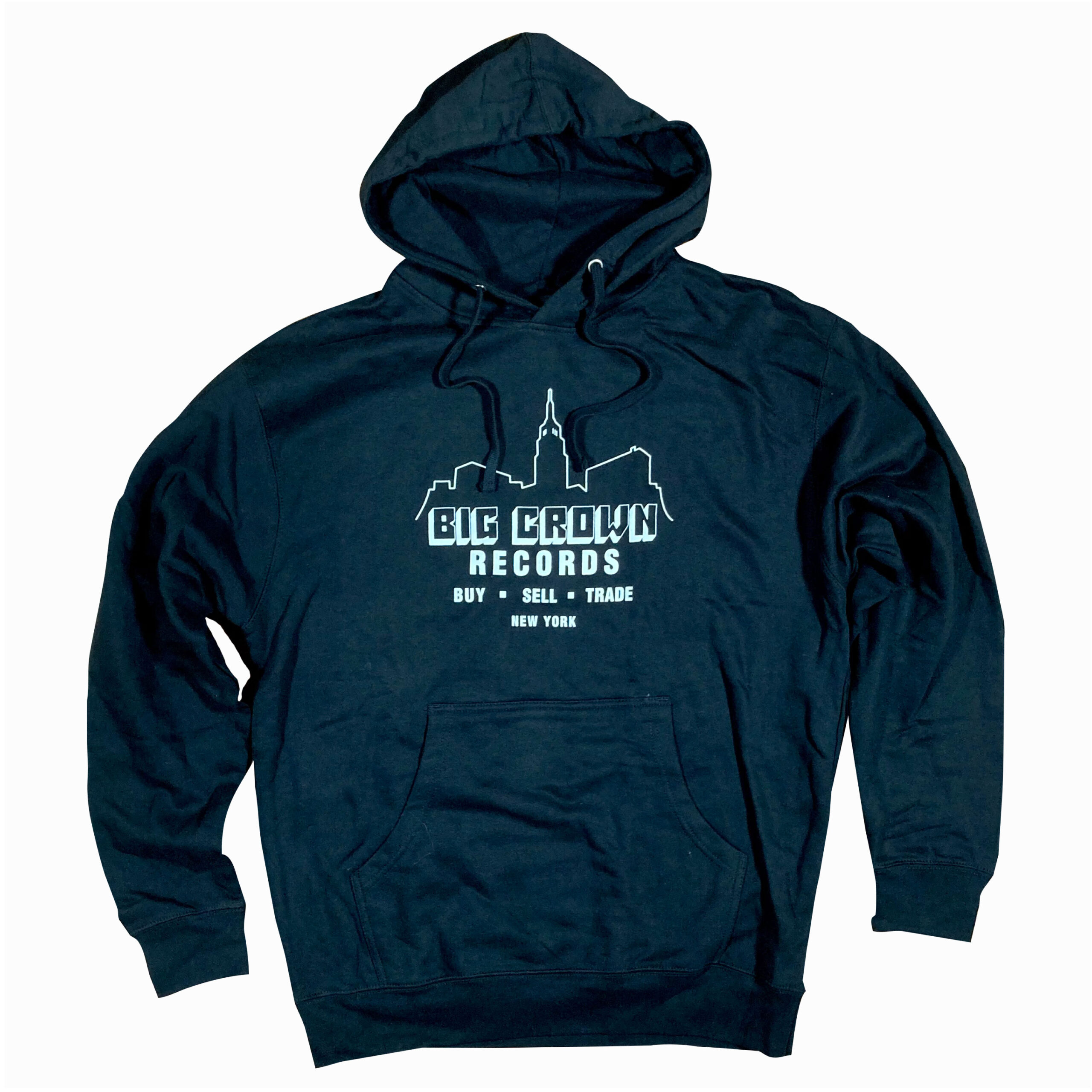 Big Crown Big City hoodie noir sweat capuche coton