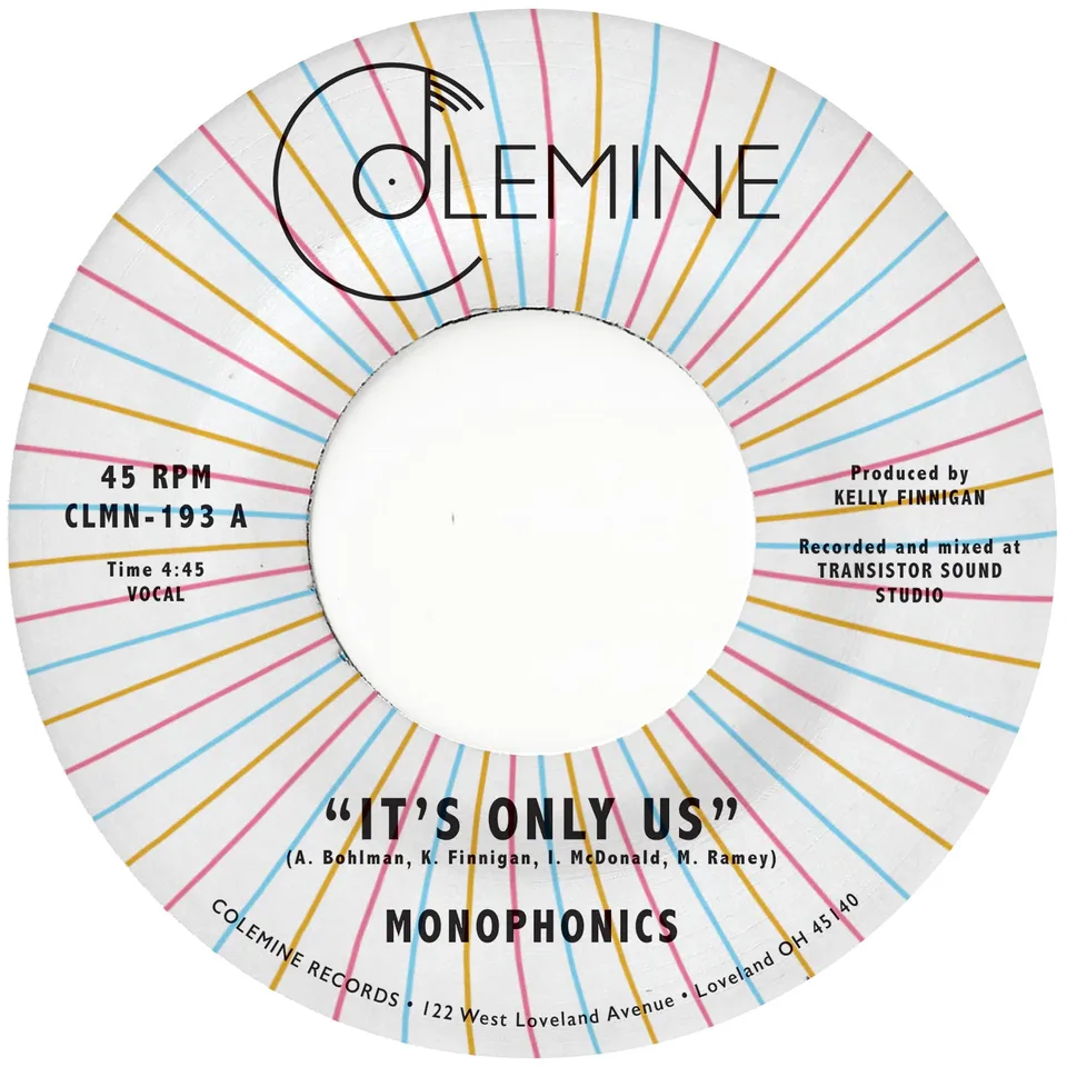 Colemine Monophonics It's Only Us single 7 pouces couleur