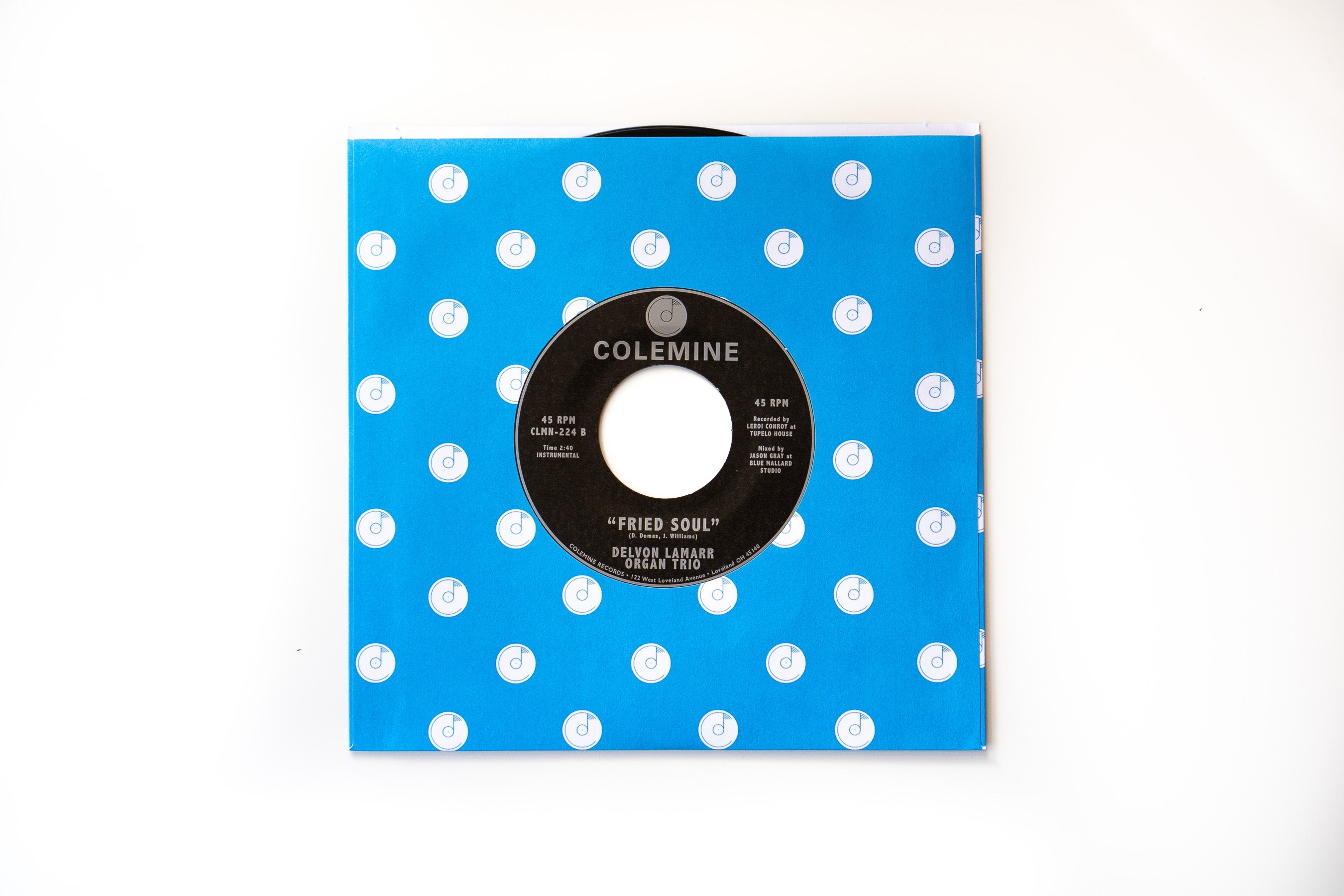 Delvon Lamarr Organ Trio Cold As Weiss 45 tours blue