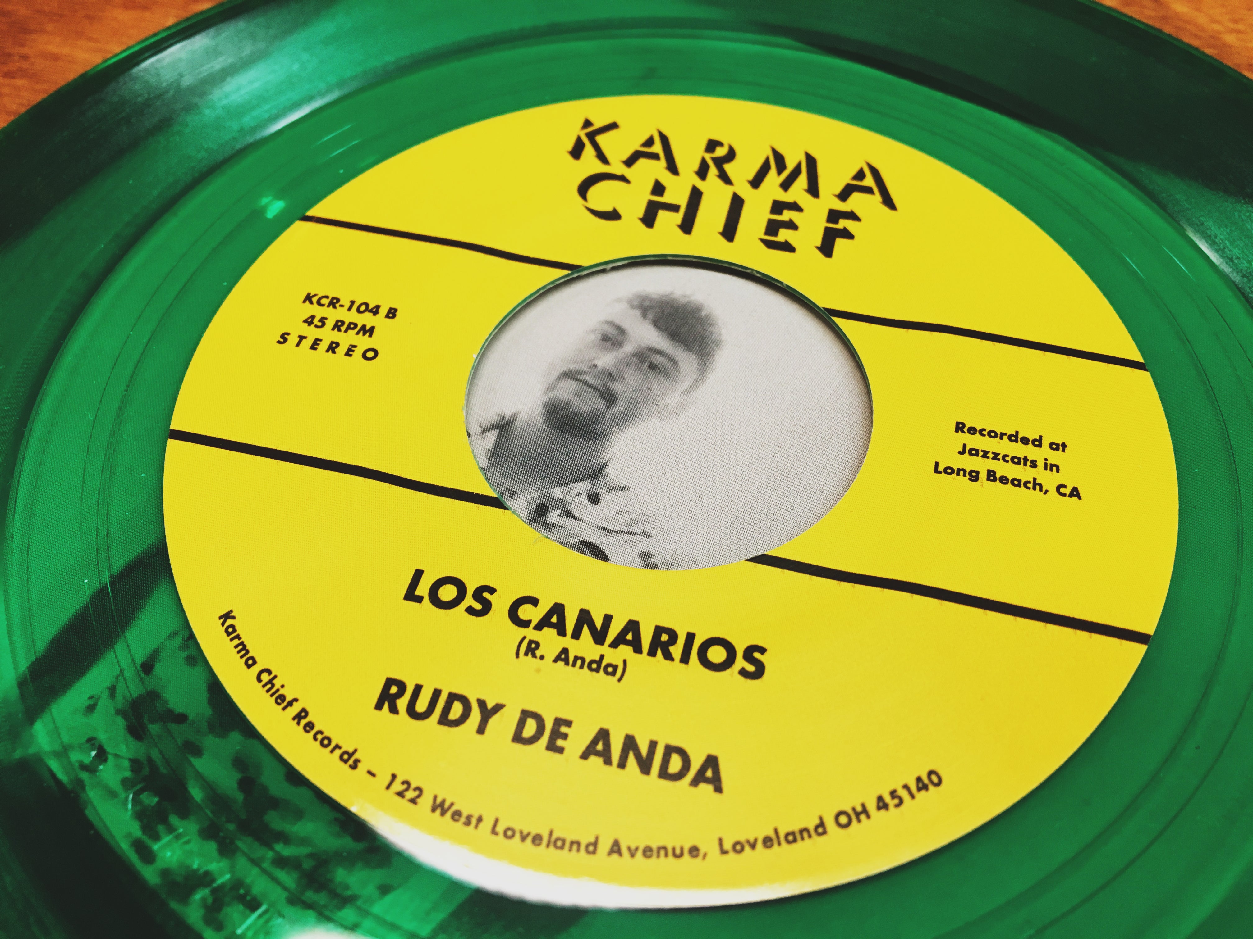 Rudy De Anda The Mirror 45 tours vinyle vert