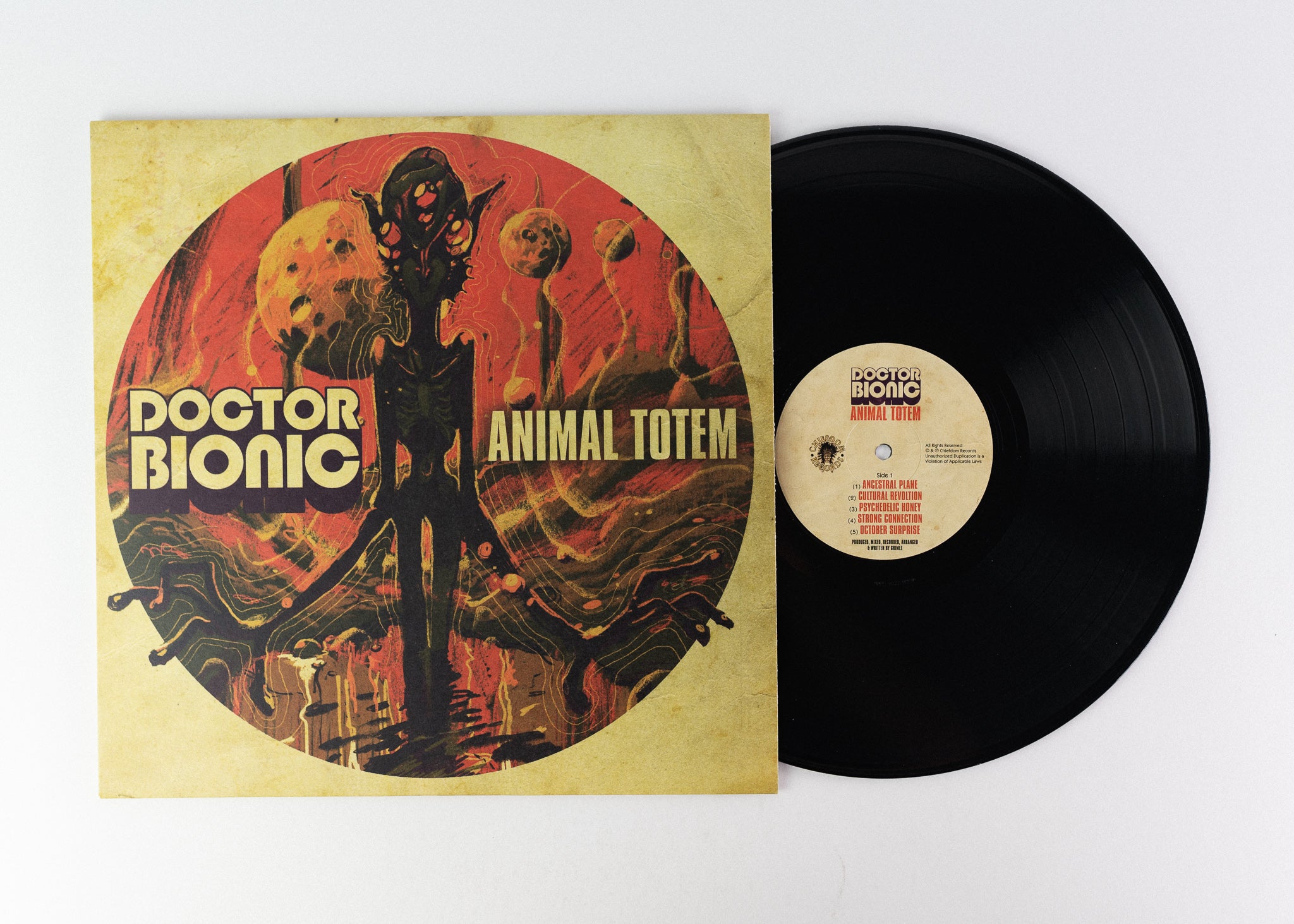 Chiefdom Doctor Bionic Animal Totem LP vinyle soul-jazz dub