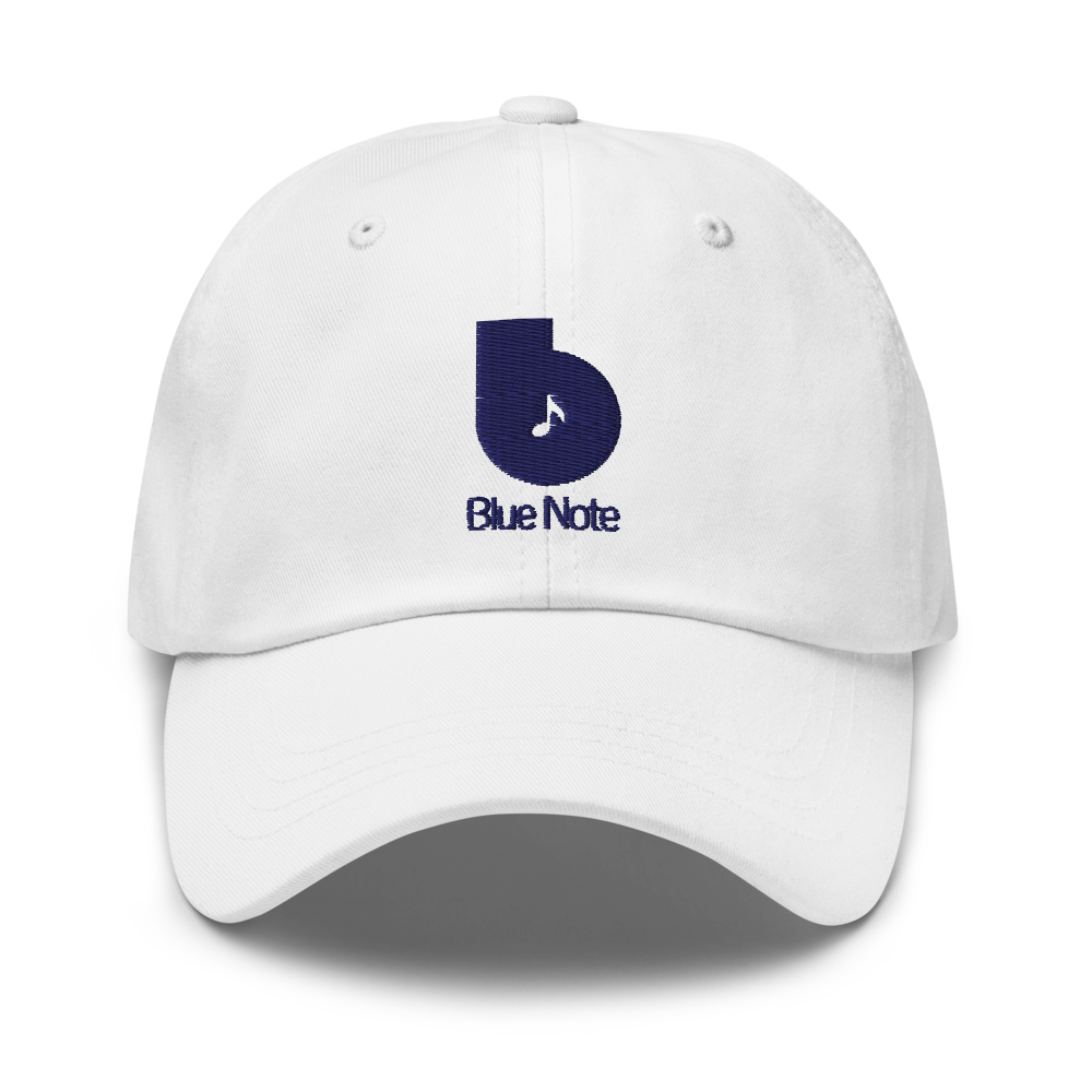 Blue Note B Logo casquette twill blanche brodée