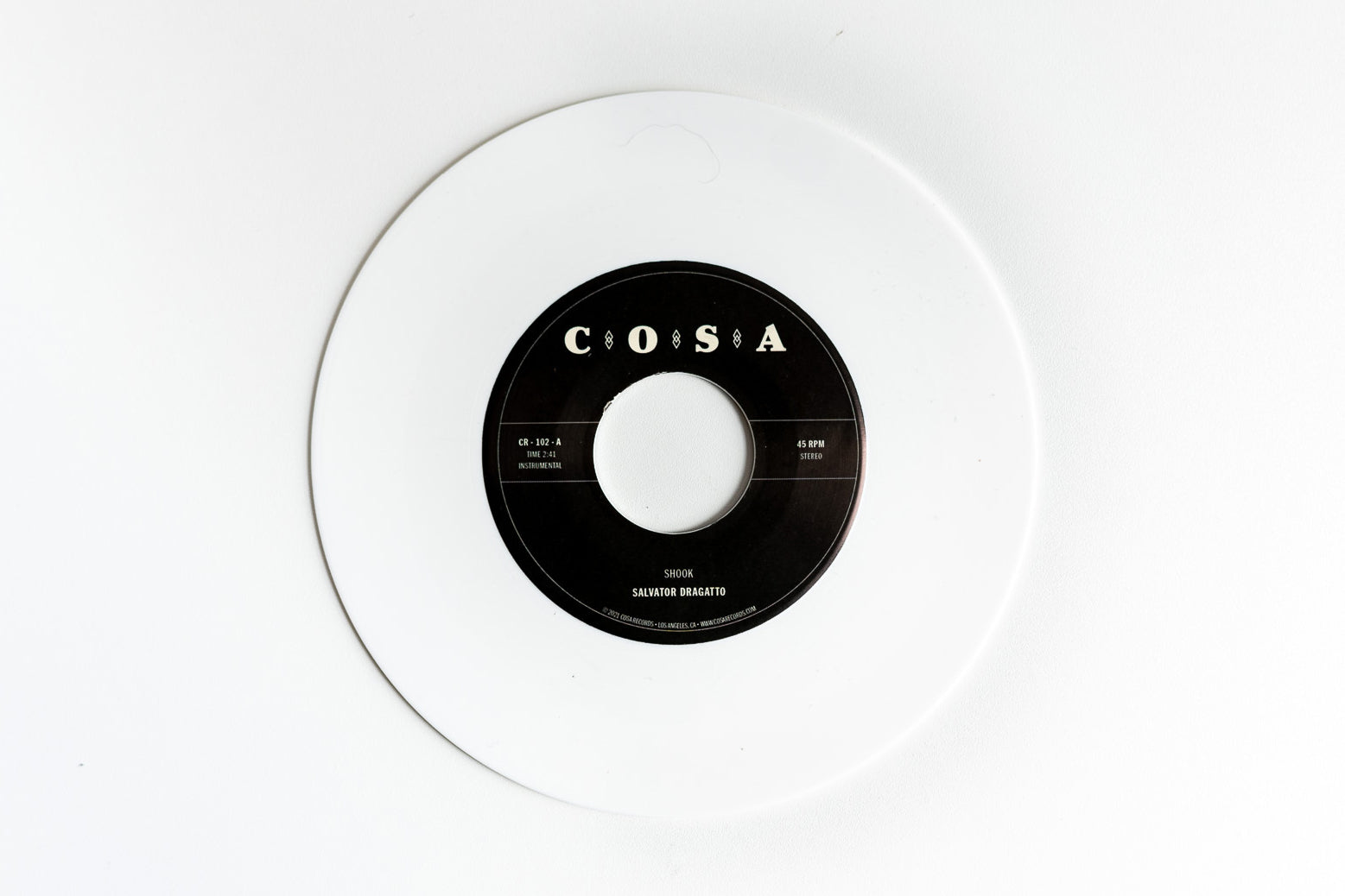 Salvator Dragatto N°1 45T vinyle blanc instrumental
