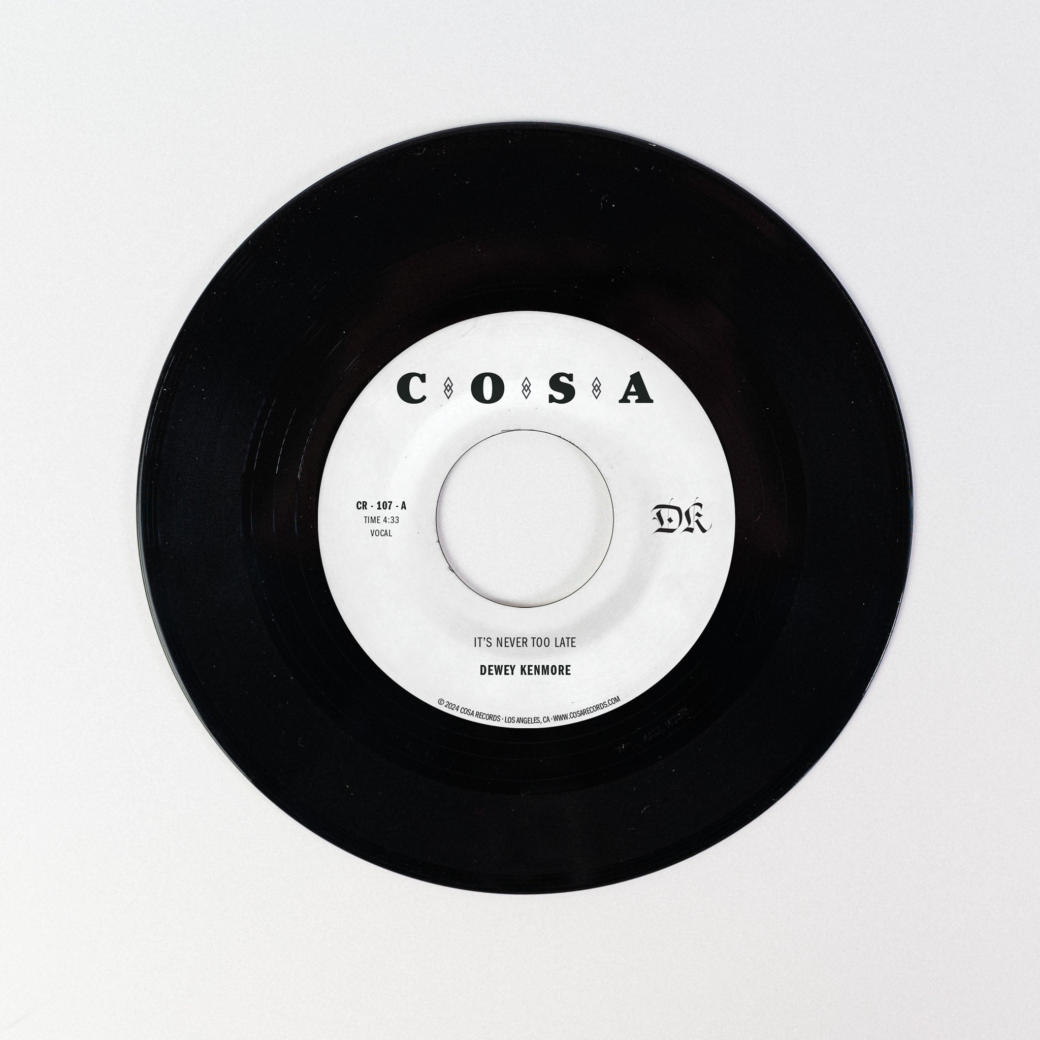 Dewey Kenmore It's Never Too Late 45 tours latin-soul