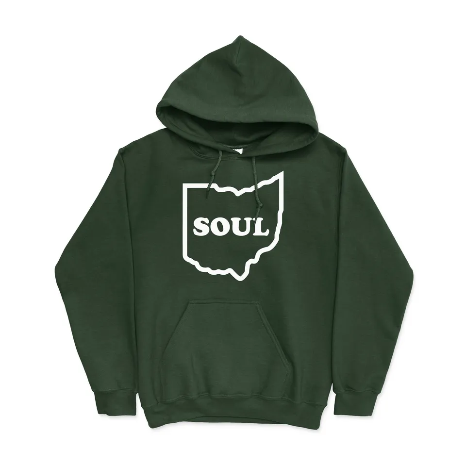 Ohio Soul sweat à capuche hoodie vert forêt