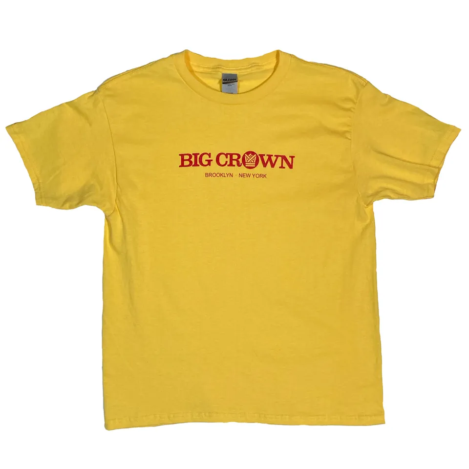 Big Crown Records T-shirt enfant logo jaune