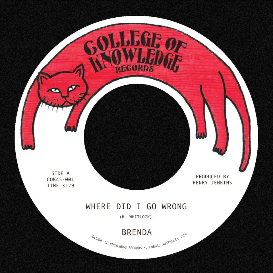 Brenda Where Did I Go Wrong 45 tours vinyle noir