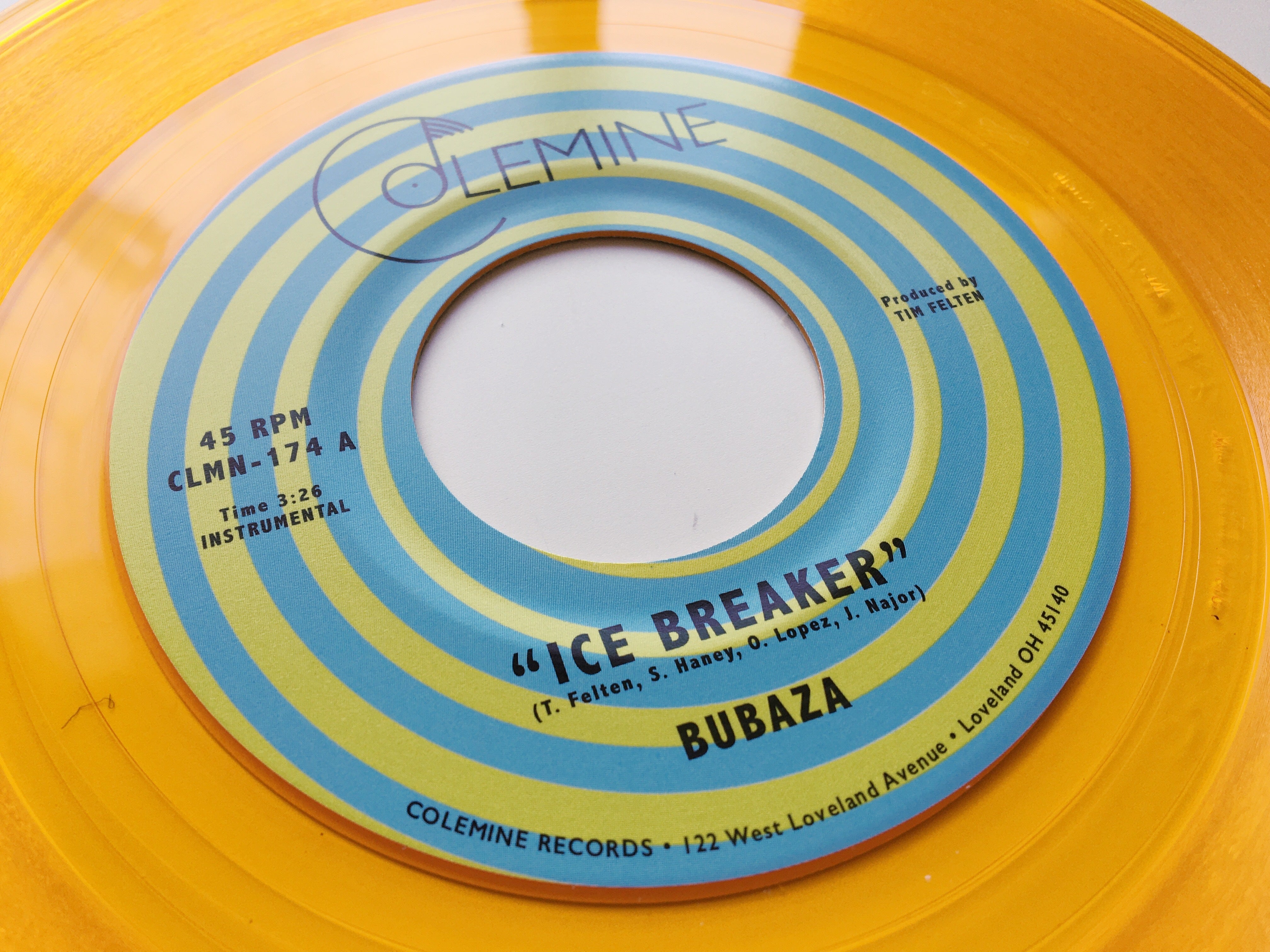 Bubaza Ice Breaker 45 tours vinyle orange funk latin