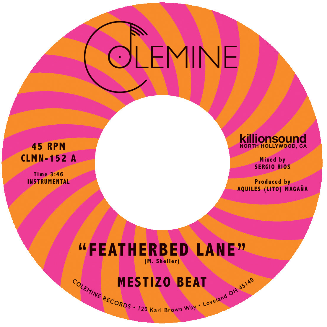 Mestizo Beat Featherbed Lane 45 tours vinyle noir 7 pouces