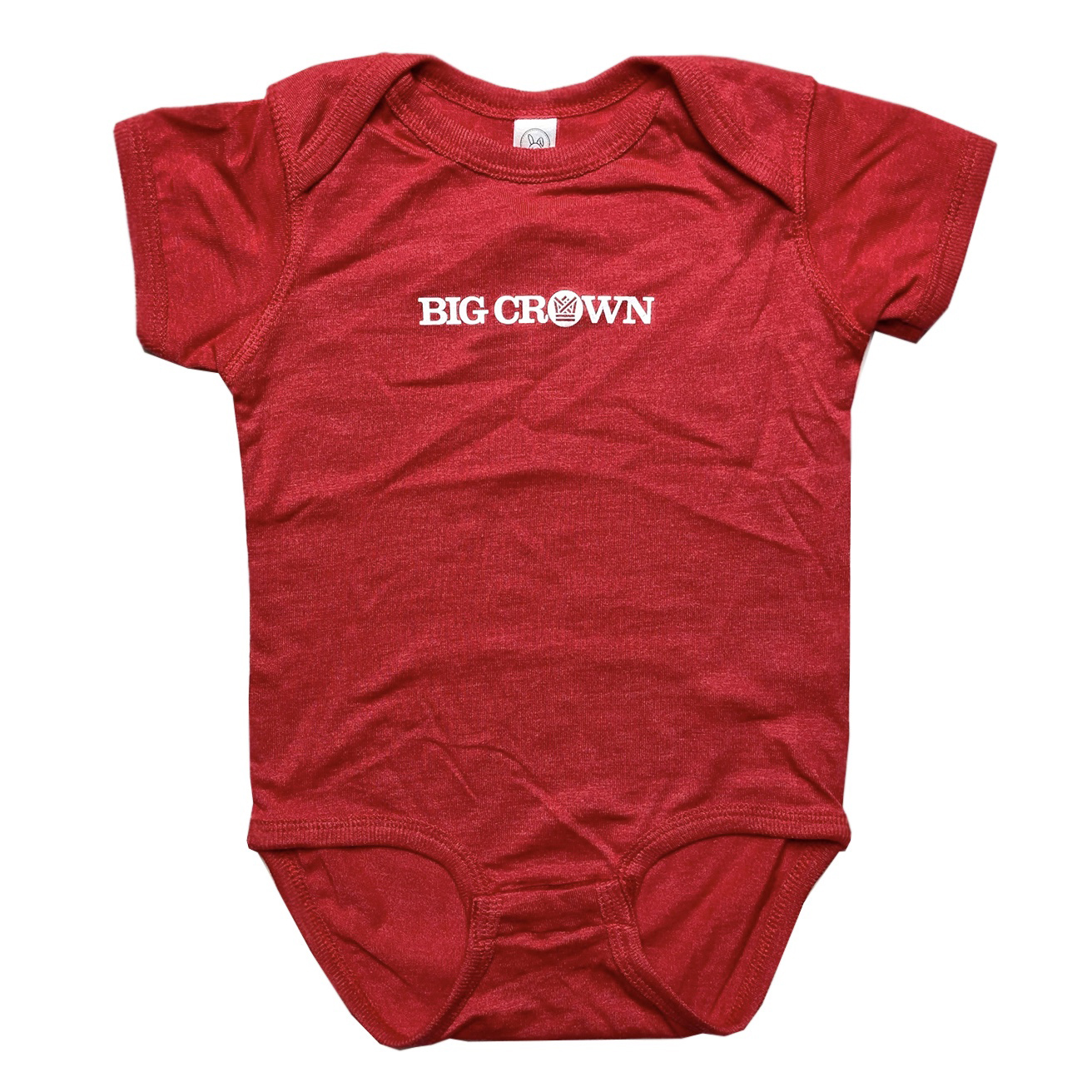 Big Crown Records Logo Body Bébé Rouge Encre Blanche
