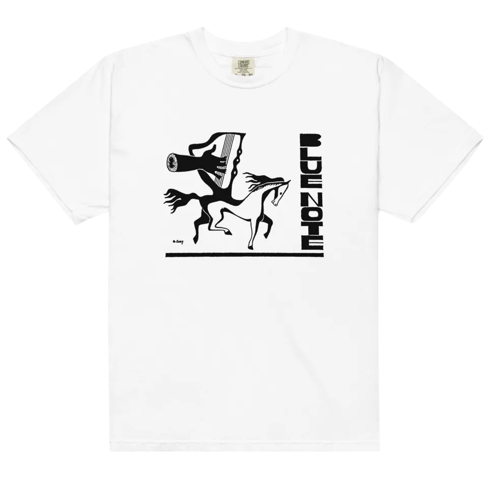 Blue Note Harpsichord T-shirt coton blanc et noir