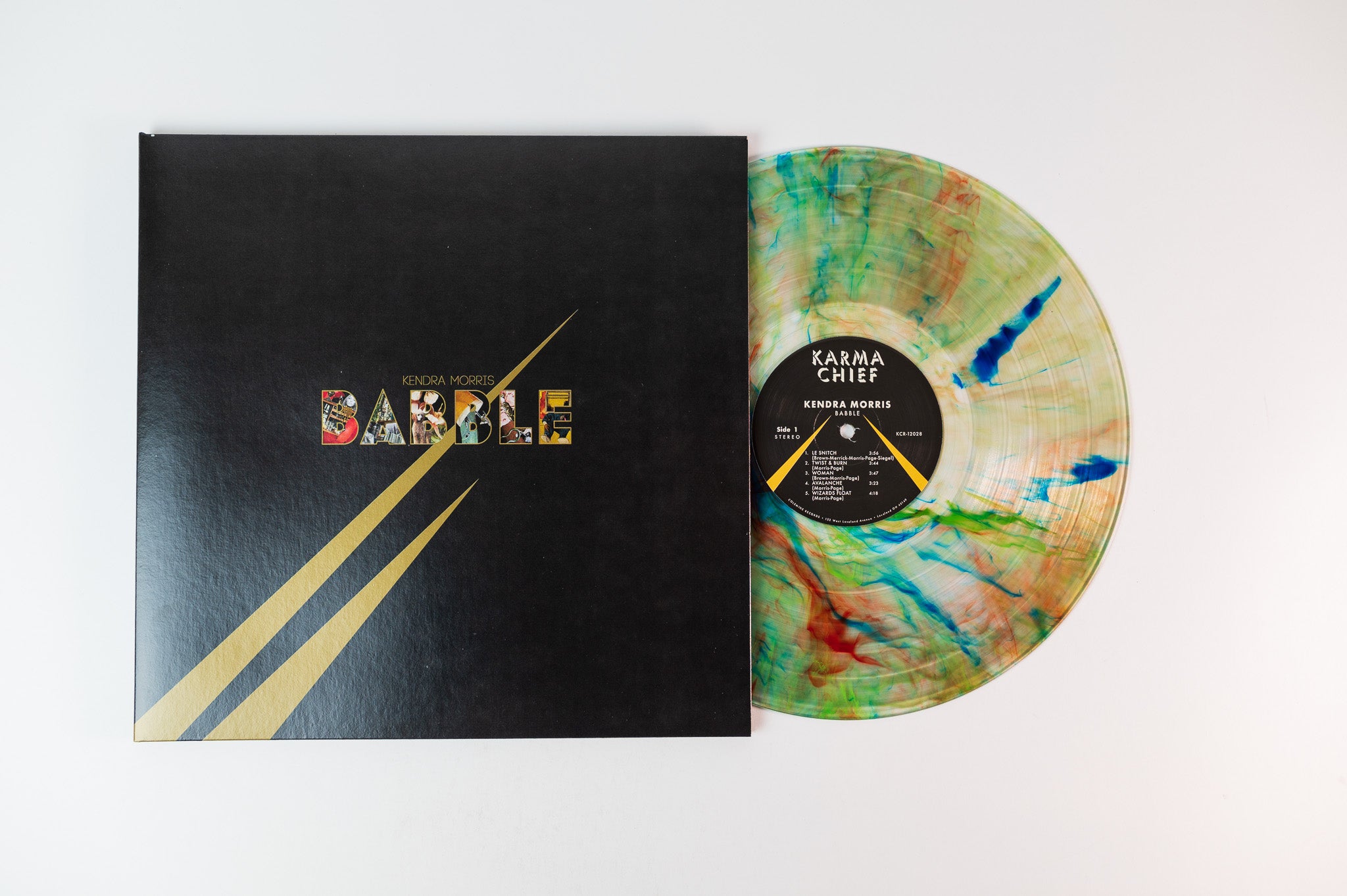 Karma Chief Kendra Morris Babble vinyle LP gold swirl