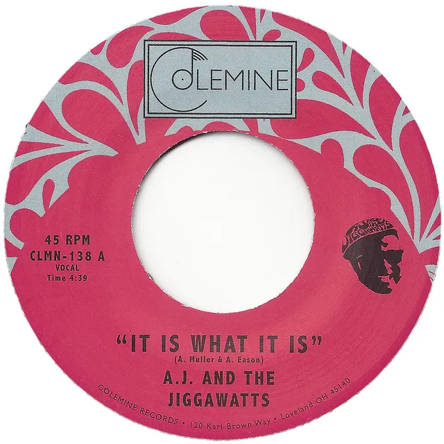 AJ & The Jiggawatts It Is What It Is 45 tours 7 pouces funk