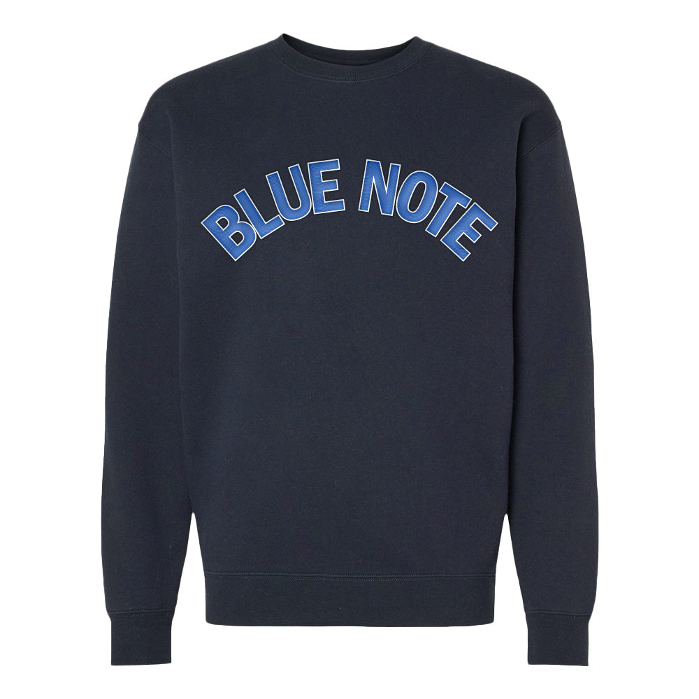 Blue Note Applique Crewneck sweat Bone coton