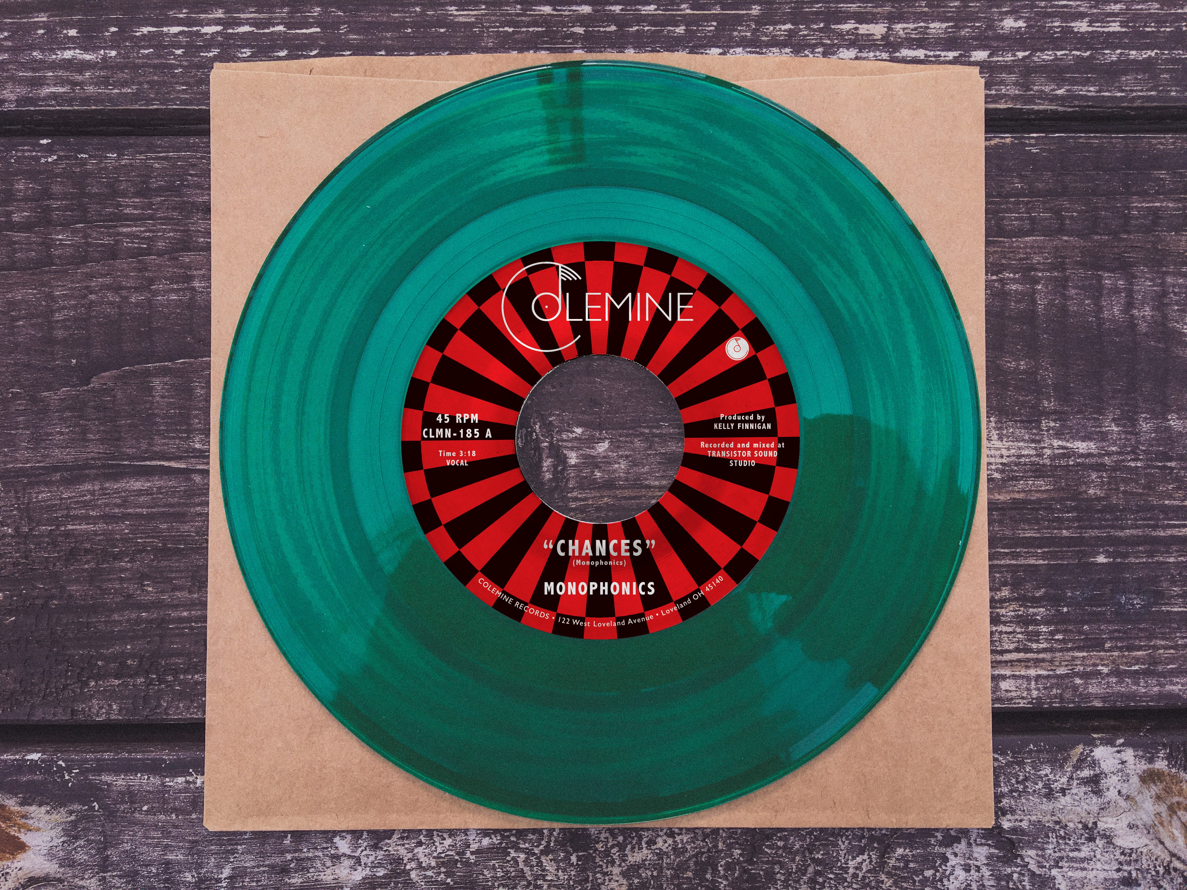 Colemine Monophonics Chances 45 tours vinyle vert psych soul
