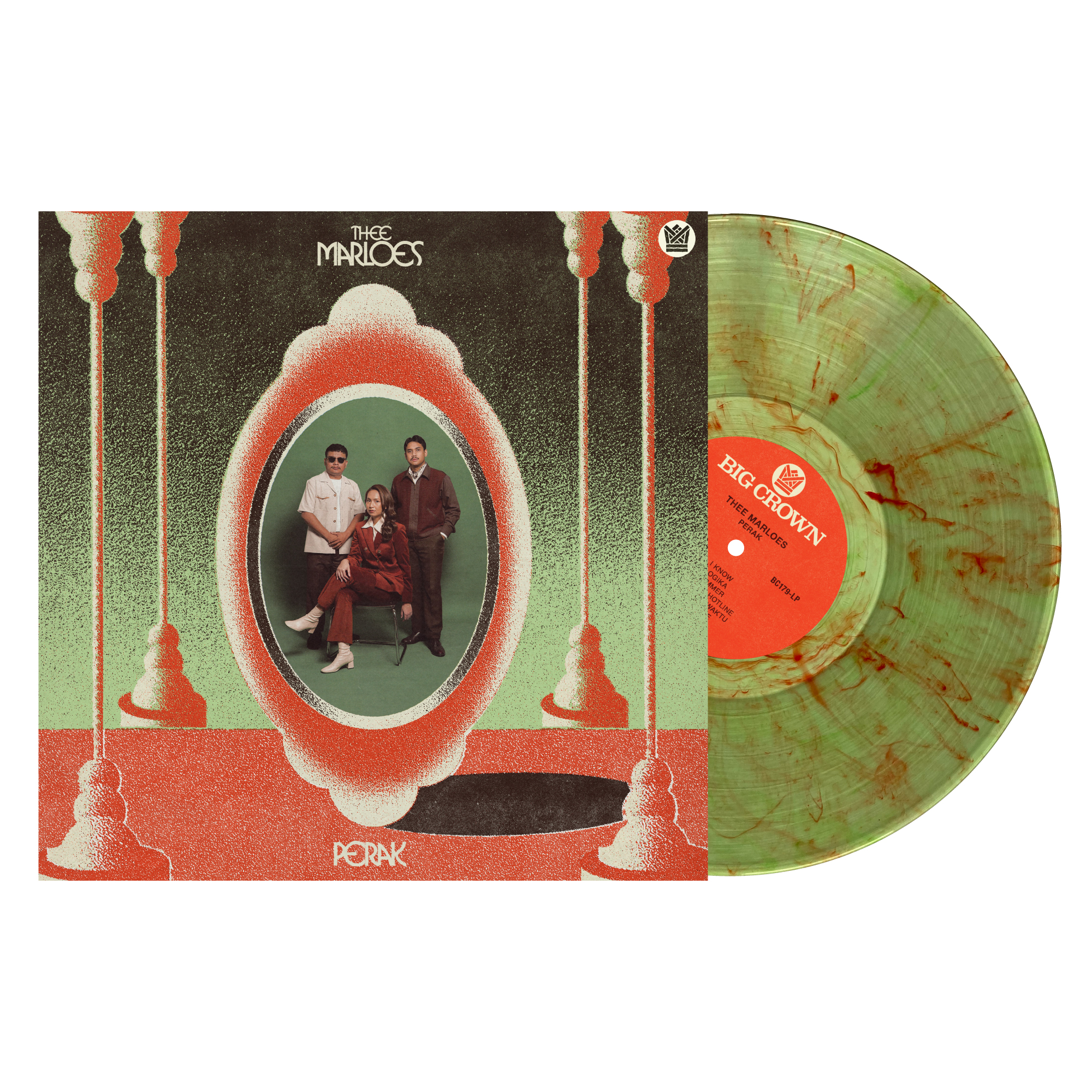 Thee Marloes Perak vinyle couleur hijau merah smoke