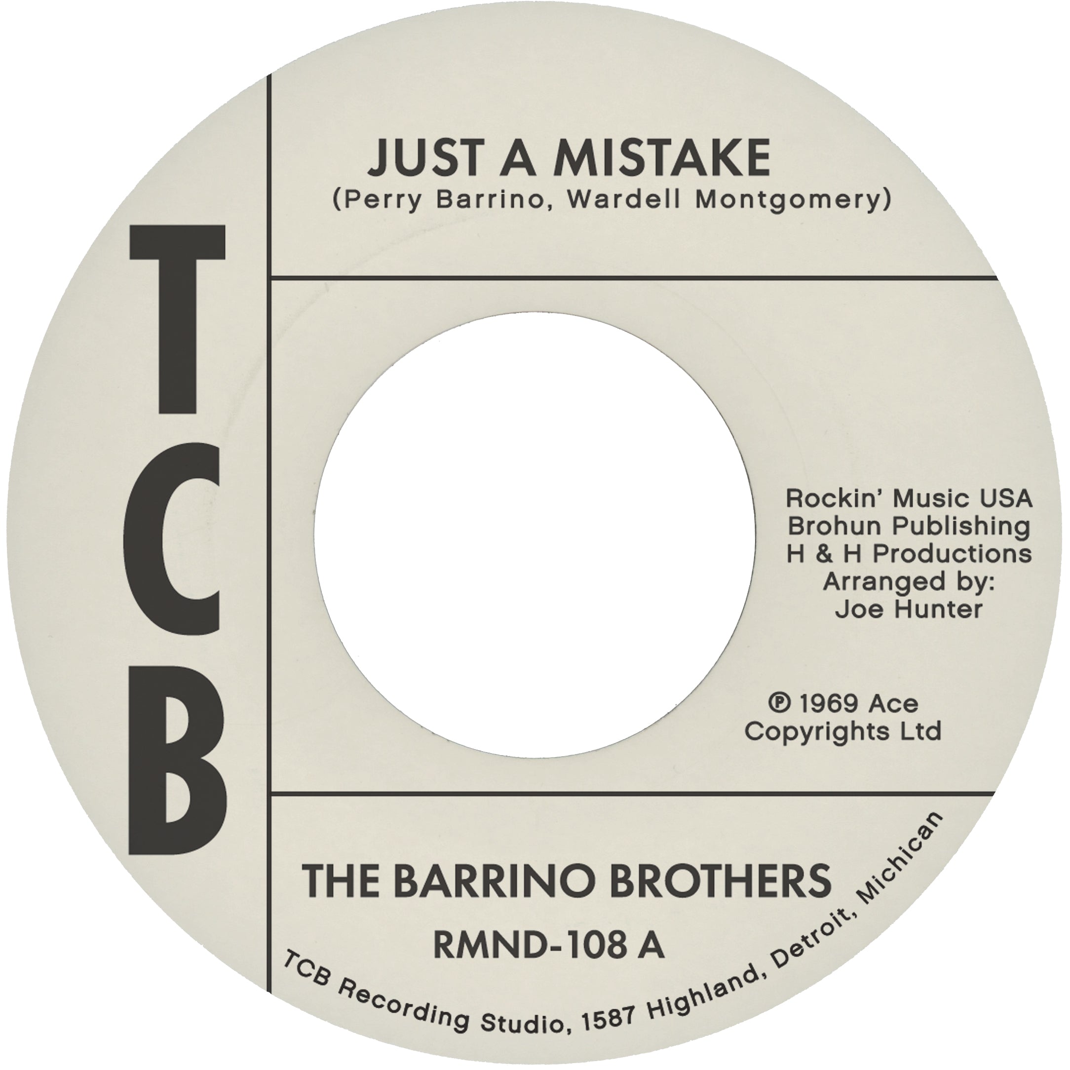 Remined Barrino Brothers Just A Mistake 45T vert soul
