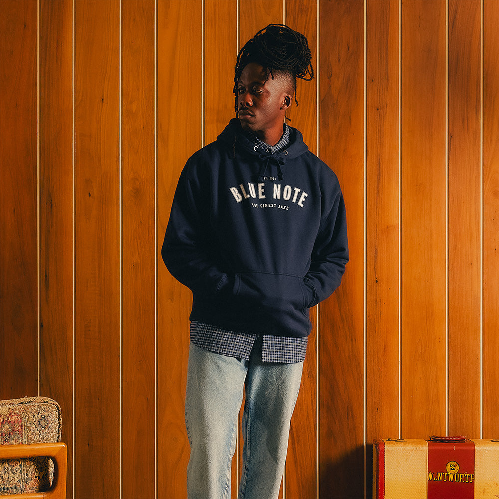 Blue Note Collegiate Hoodie Sweat Capuche Coton Unisexe