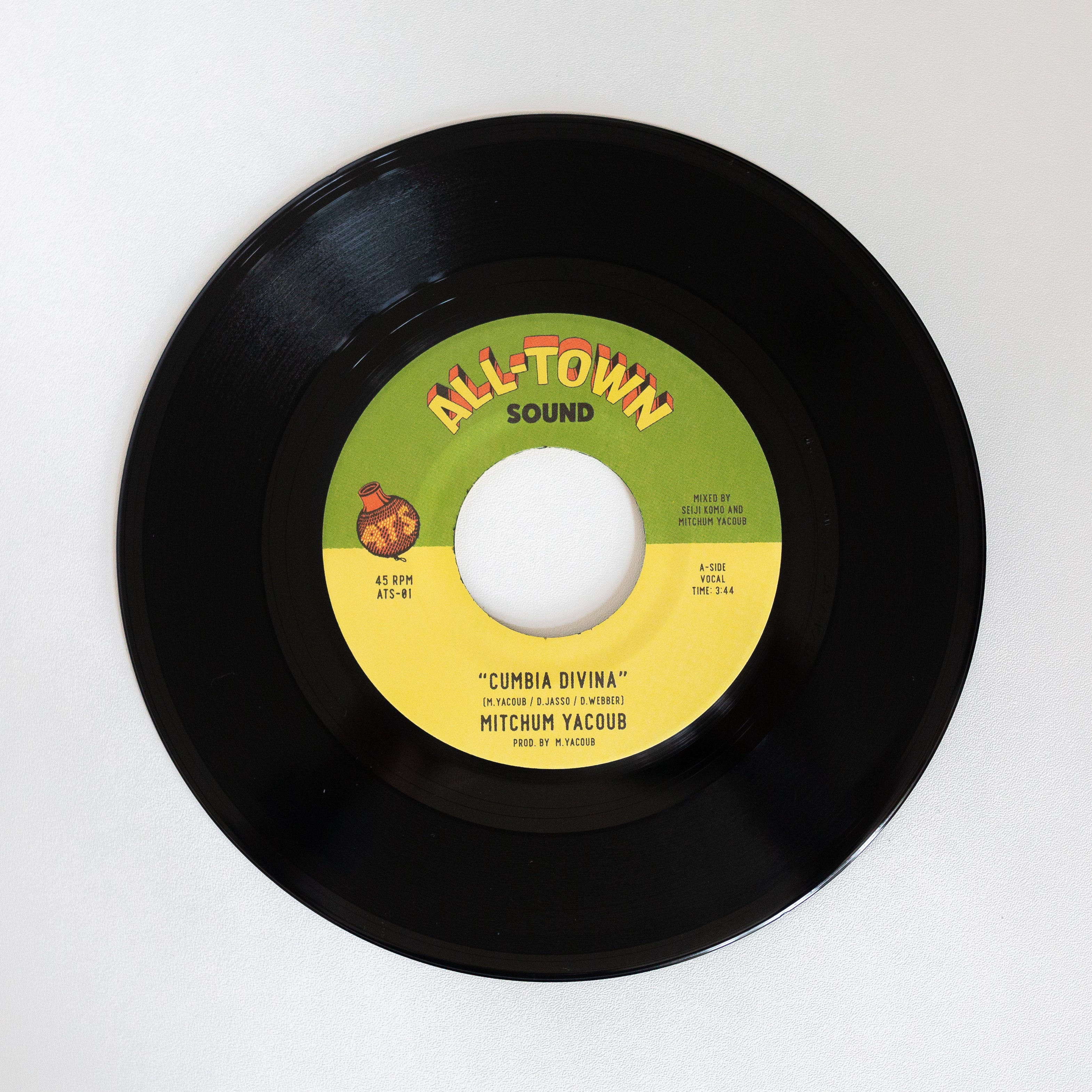 Mitchum Yacoub Cumbia Divina 45 tours vinyle rouge