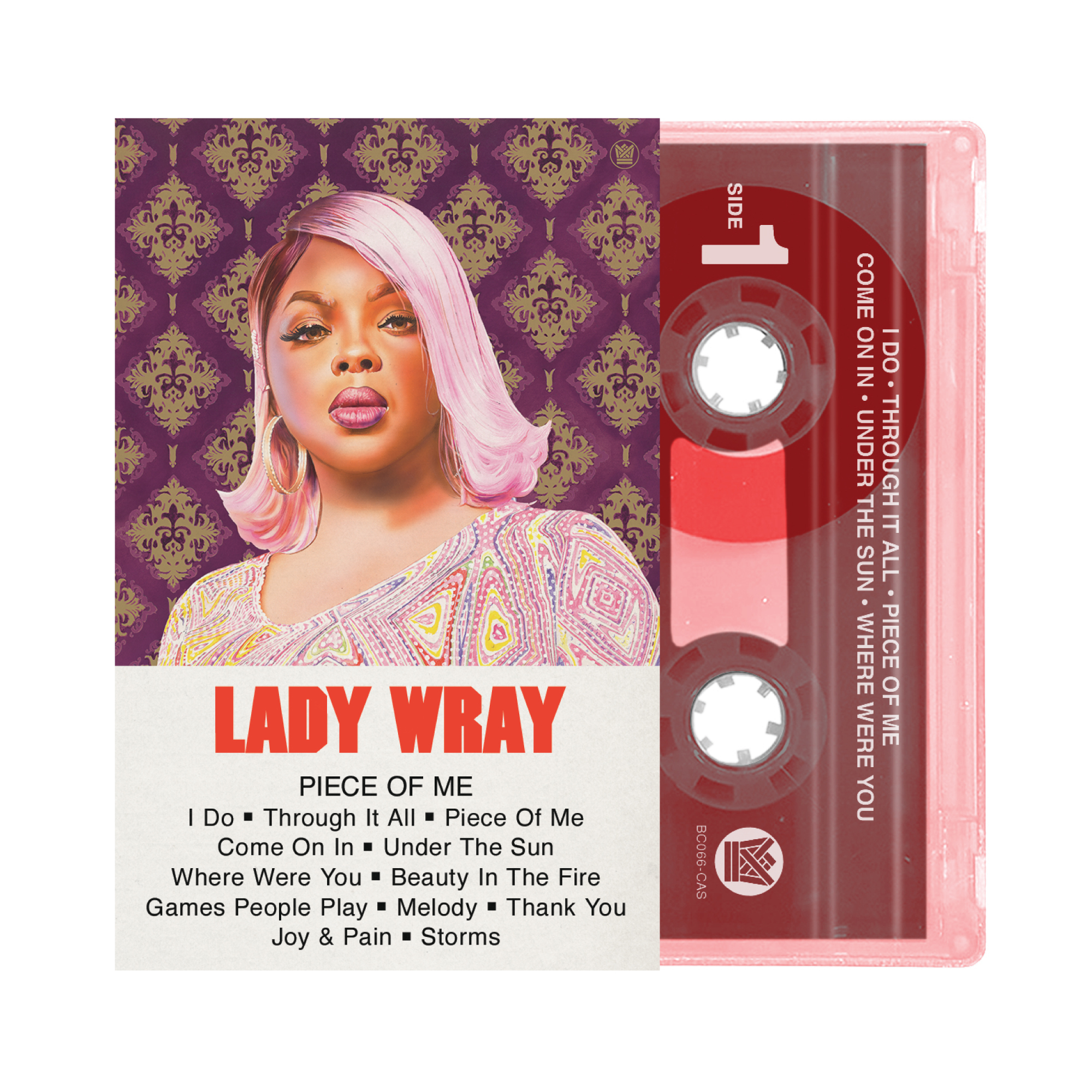 Lady Wray Piece Of Me vinyle splash rose violet