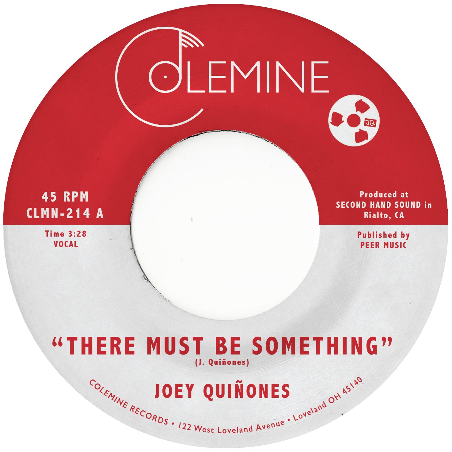 Joey Quiñones There Must Be Something 45 tours vinyle clear