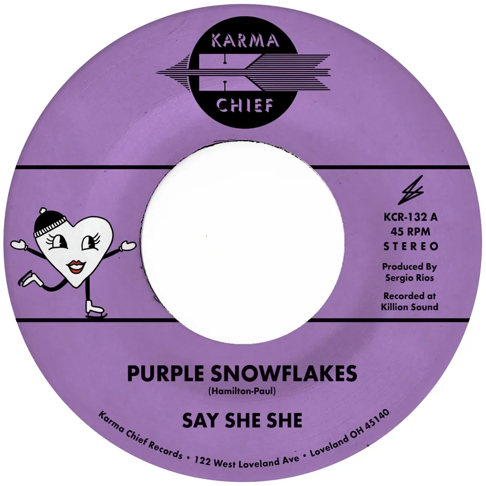 Say She She Purple Snowflakes vinyle 45 violet