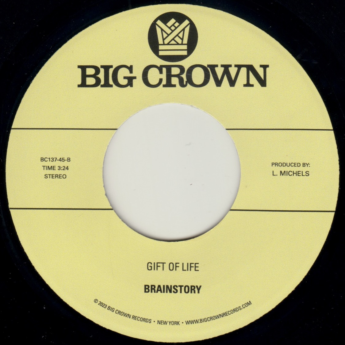 Big Crown Brainstory Nobody But You 45 tours vinyle