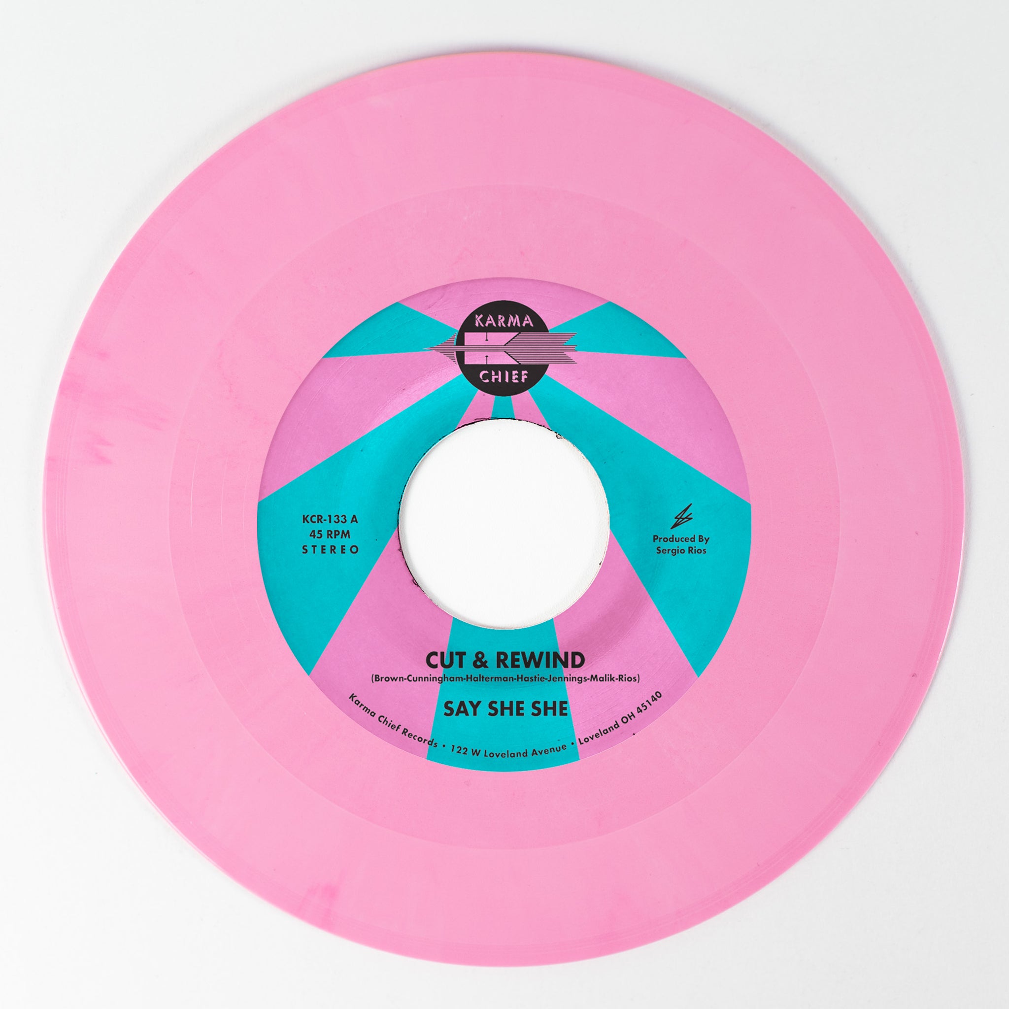 Say She She Cut & Rewind 45 tours vinyle rose disco