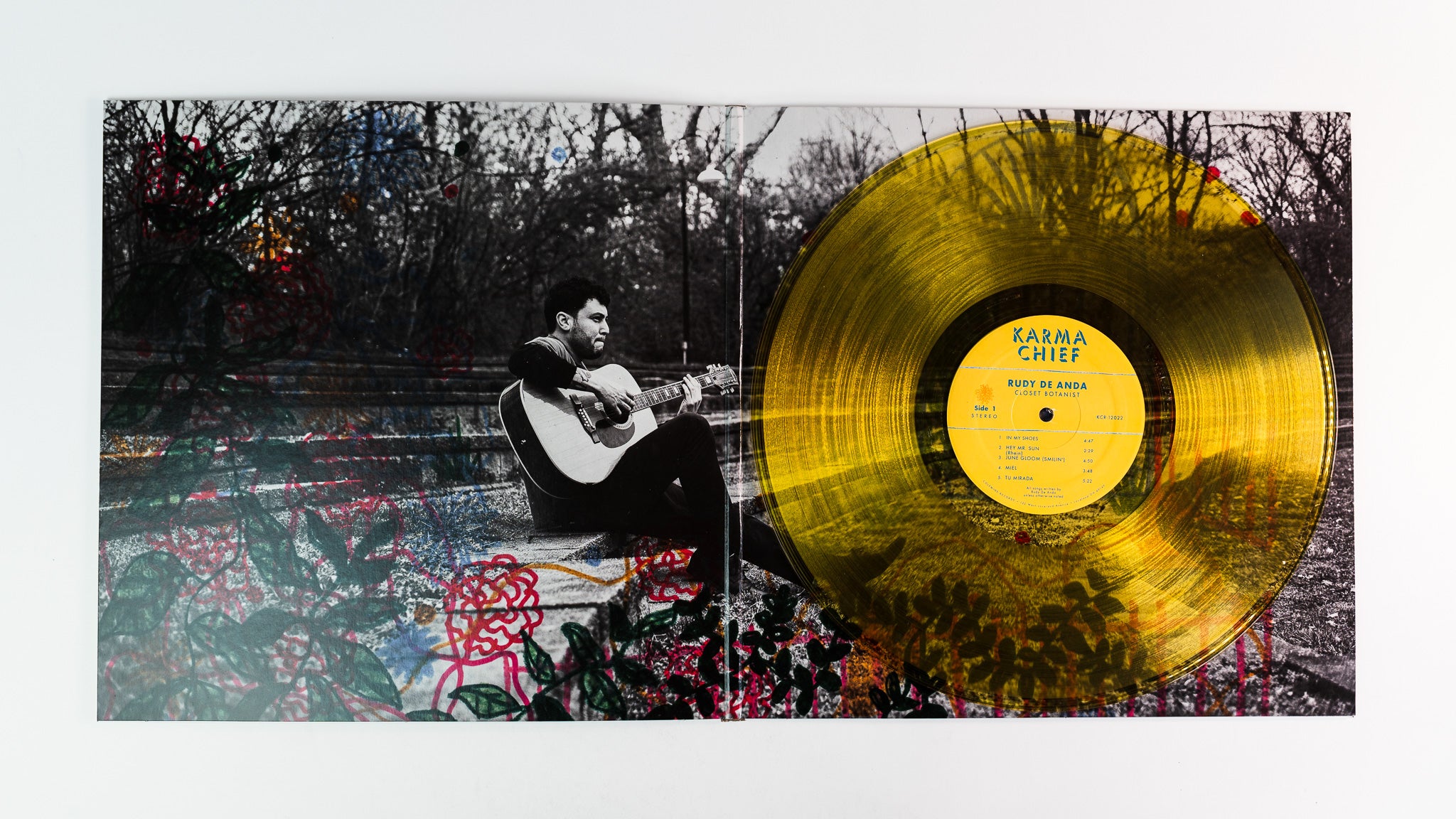 Rudy De Anda Closet Botanist LP vinyle jaune souci