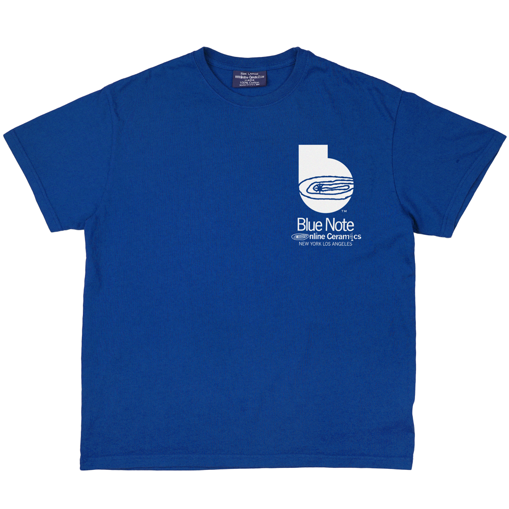 Blue Note x Online Ceramics T-shirt bleu coton taille S