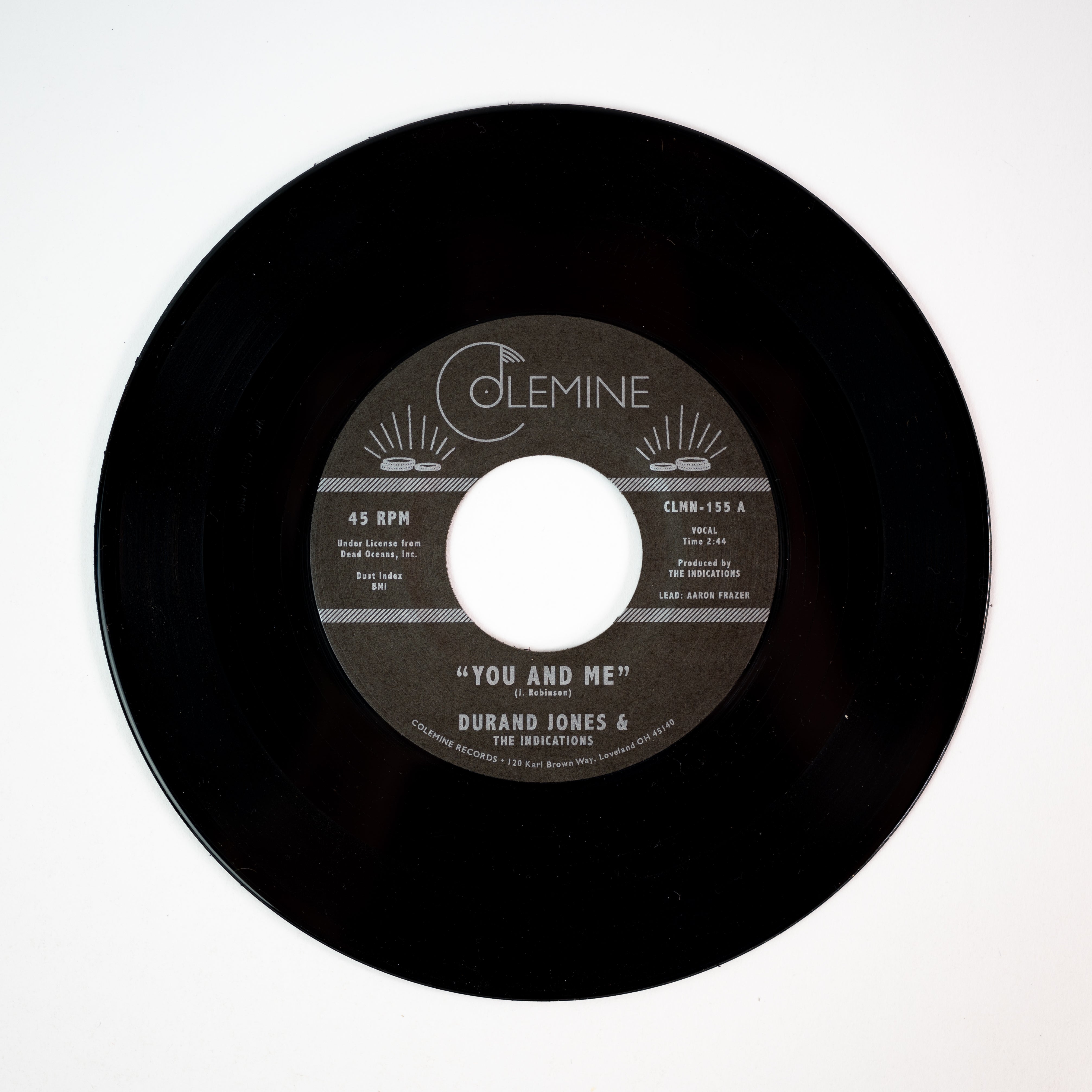 Durand Jones Indications You And Me 45 tours vinyle noir soul