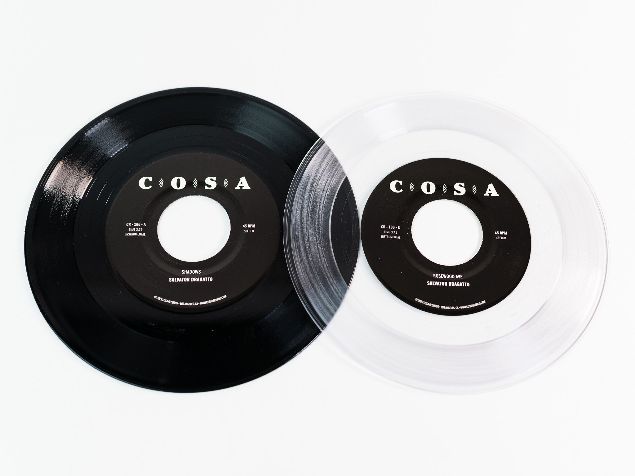 Cosa Salvator Dragatto Shadows 45 tours vinyle transparent