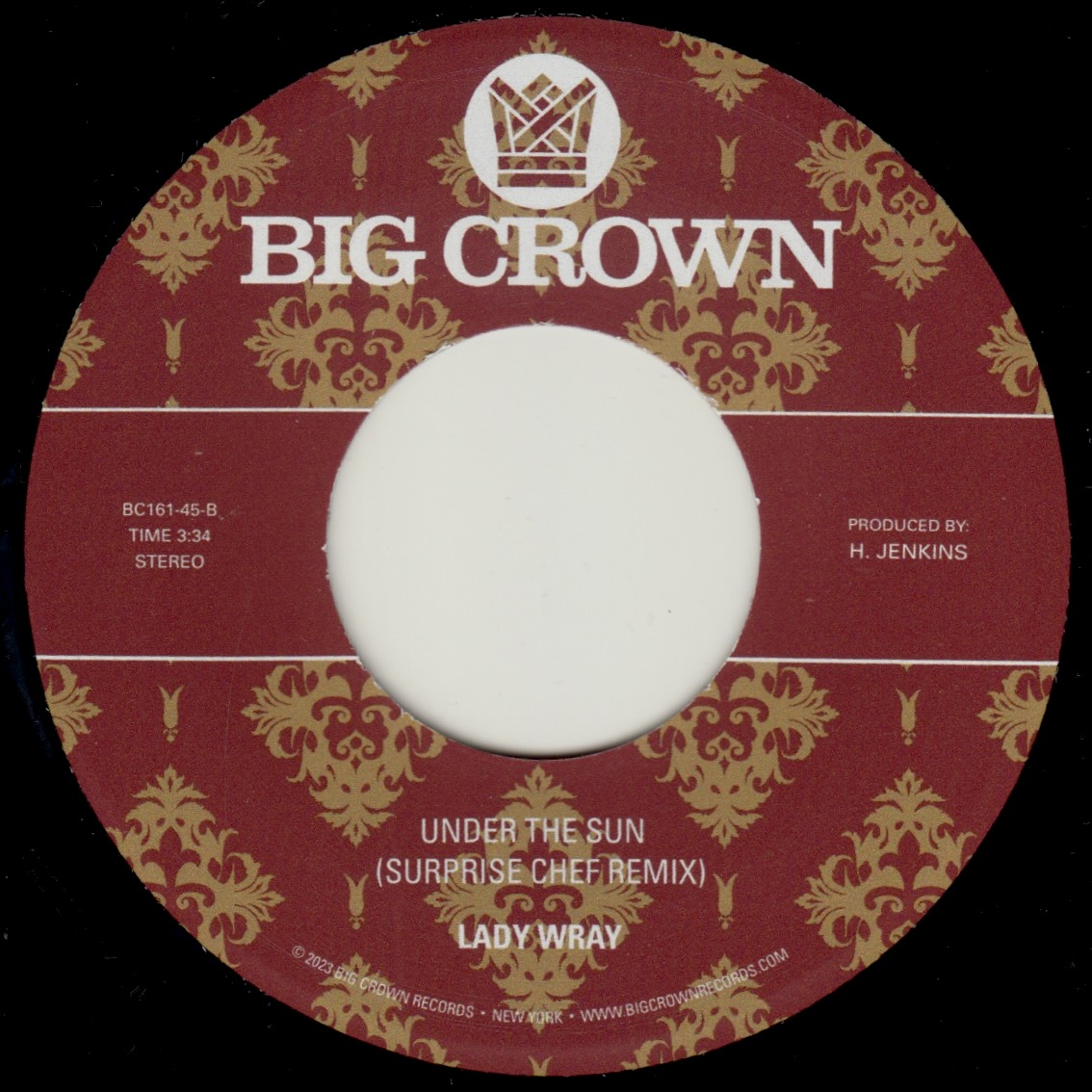 Big Crown Lady Wray Come On In 45T remix single