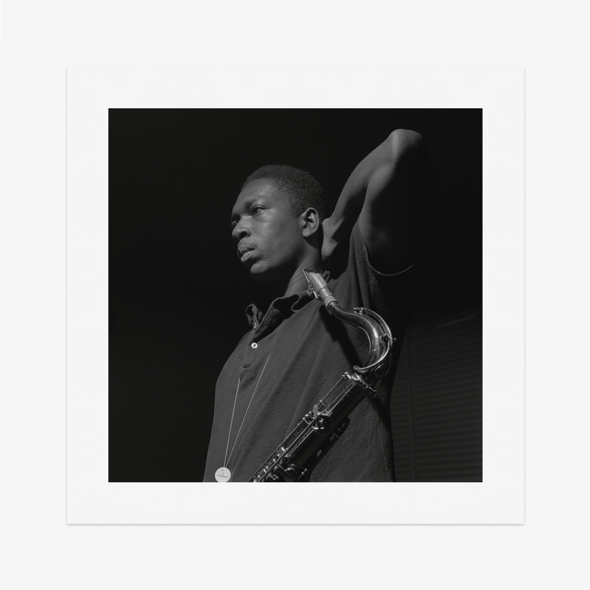 John Coltrane Blue Train tirage 24"x24" cadre noir