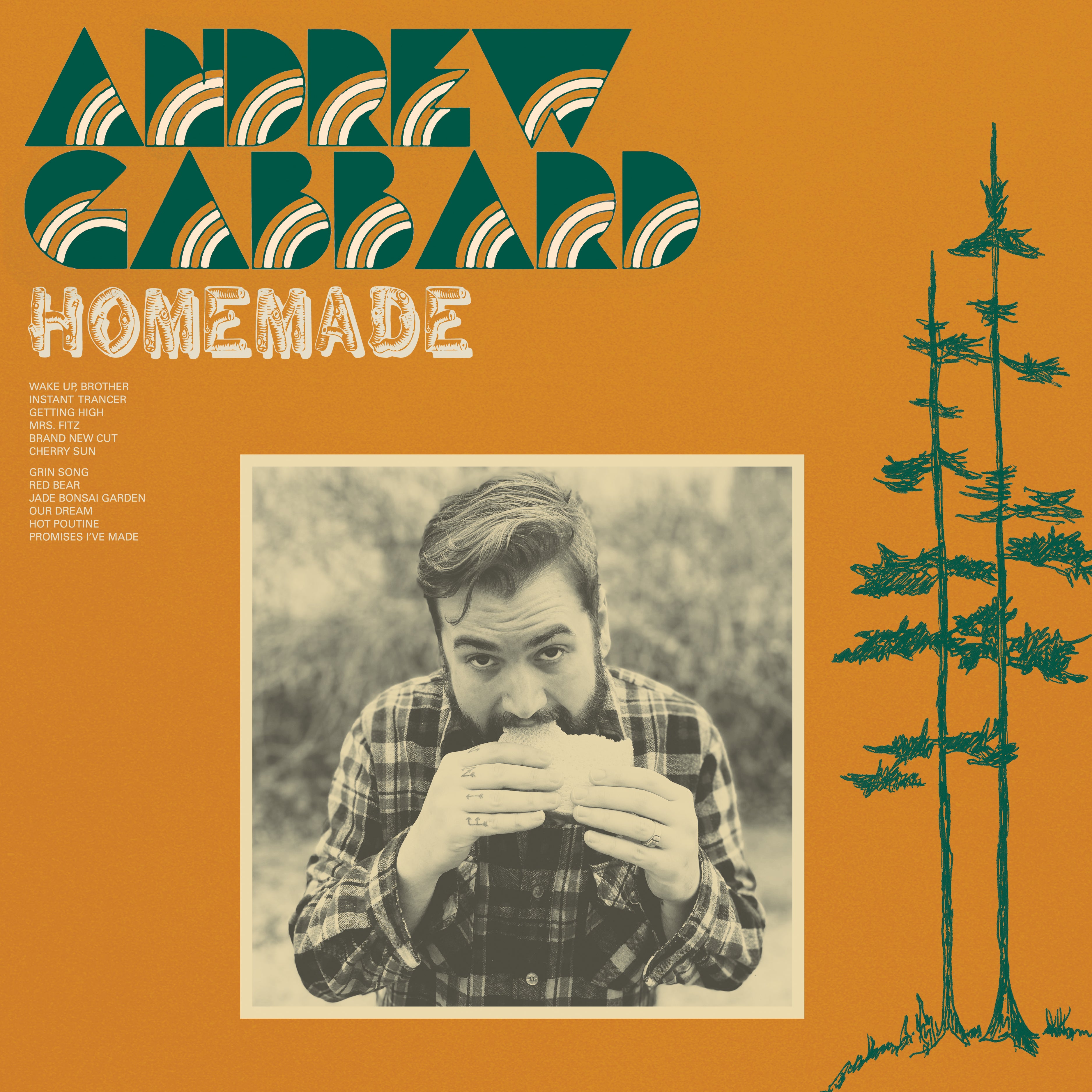 Andrew Gabbard Homemade vinyle orange transparent LP