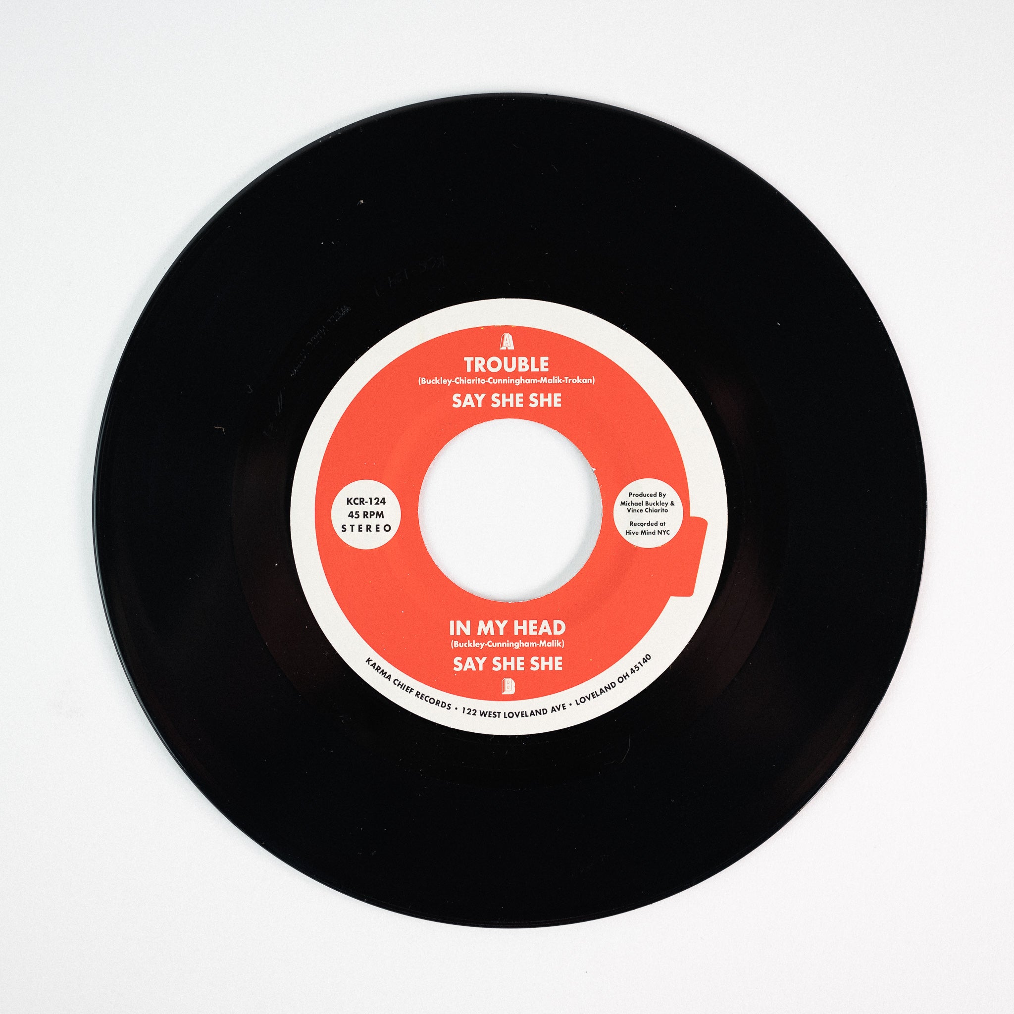 Say She She Trouble 45 tours vinyle rouge soul
