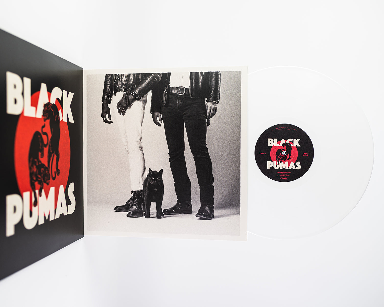 Black Pumas Black Pumas vinyle LP blanc opaque soul