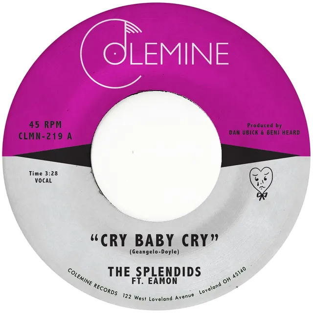 Colemine The Splendids Cry Baby Cry 45 tours 7" sweet soul