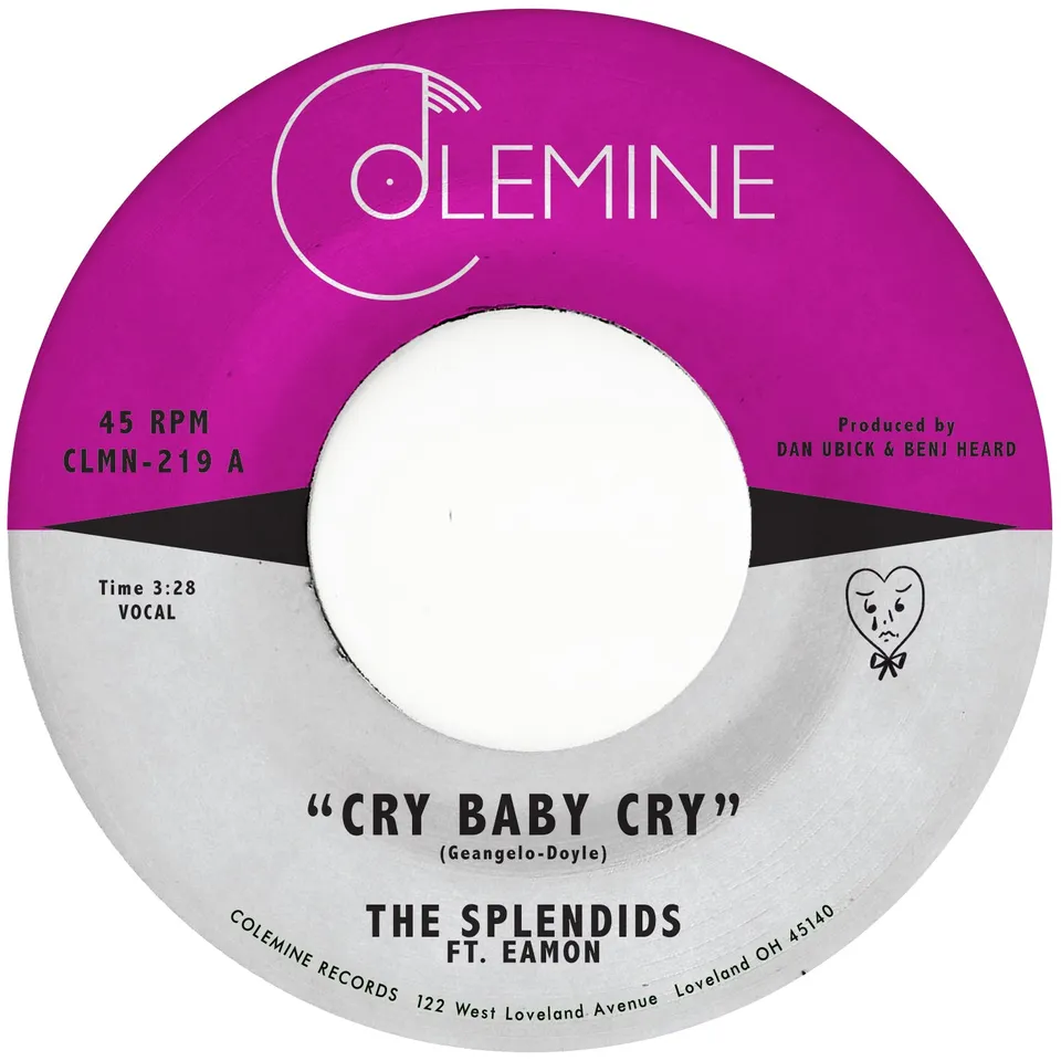 Colemine The Splendids Cry Baby Cry 45 tours 7" sweet soul