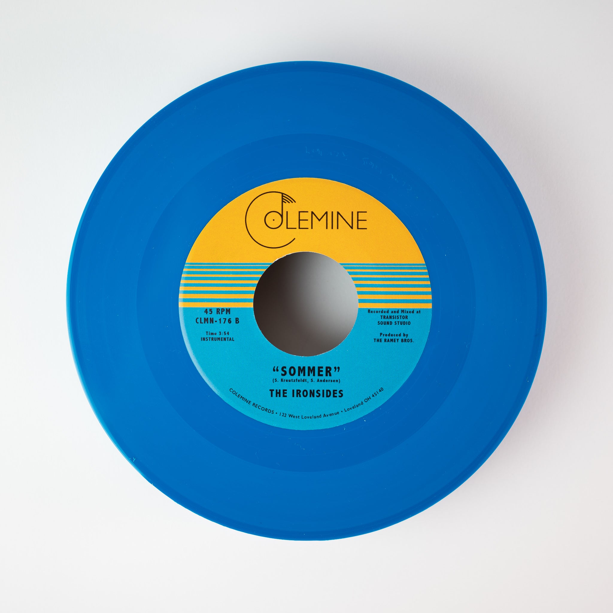 The Ironsides Changing Light 45 tours vinyle bleu opaque