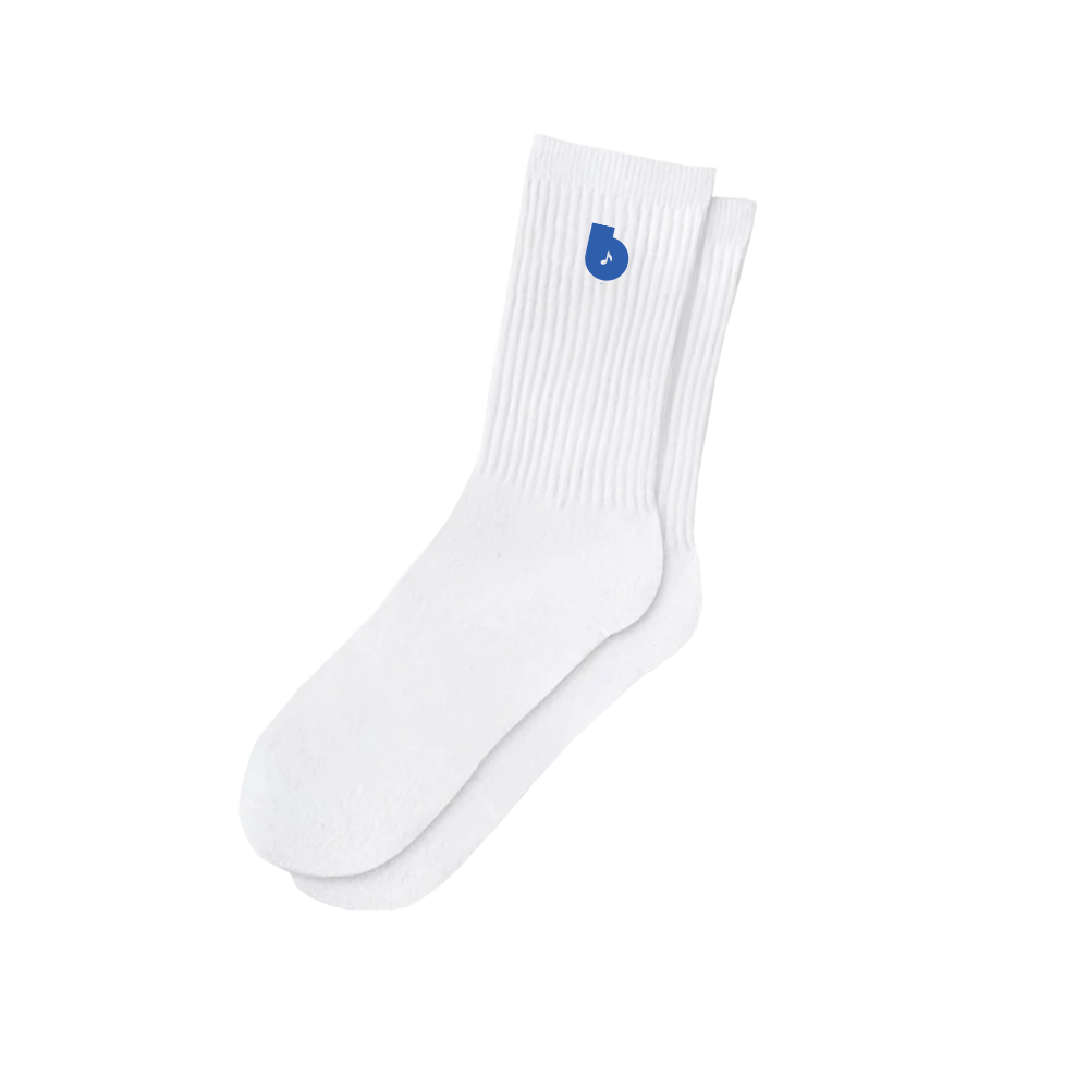 Blue Note B Logo Chaussettes coton noires taille unique
